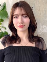 ロビー 表参道(ROBBY) ミディアムレイヤーカット/20代30代40代/顔周りカットワンカール