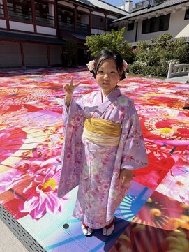 道後着物 着物レンタルヘアセットです♪