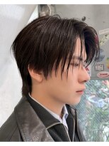 ノラ シブヤ(NORA) センターパートメンズカット韓国マッシュダウンパーマカルマヘア