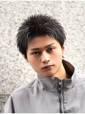 黒髪スパイキーショート