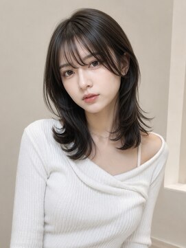 フォト イケブクロ(foto IKEBUKURO) 結べるミディアムレイヤー/くびれヘア/イメチェン/10代20代30代