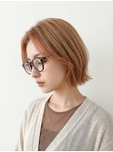 ブリーチなしセンターパートくびれ切りっぱなしボブ20代30代p3