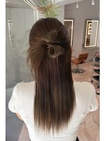 エクステ/シールエクステ専門店/梅田/ヘアセット/ヘアアレンジ/LANDS ANNEX  エクステ&nbsp;【ヘアセット】カチモリハーフアップ/カチモリヘア／梅田駅