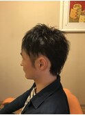 ツーブロック×ウルフ