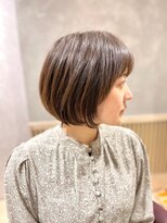 アクティフ(actif) 名古屋の美容室actif ミセス  抜け感 丸みショート イメチェン　