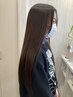 【ツヤツヤ髪質改善】酸性ストレート＋髪質改善トリートメント ¥22000