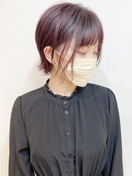 モリオフロムロンドン 松戸店(Morio from London) 【松戸　ムラマツ】大人ショートボブ　ピンクバイオレット