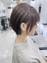アイズ ヘアー メイク(I's hair make)&nbsp;丸み　くびれ　ナチュラルショートボブ