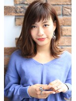 ポノ(pono.)&nbsp;[pono.]斜めバング/グレージュカラー/オン眉/シルキーベージュ