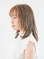 アース 川崎店(HAIR&MAKE EARTH) レディース_セミロング_ブラウン_コテ巻き_ベージュ_