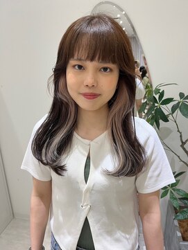 ジーナ セントラル銀座(Zina) ポイントカラー＊フルバング＊ホワイト【ZinaCENTRAL】