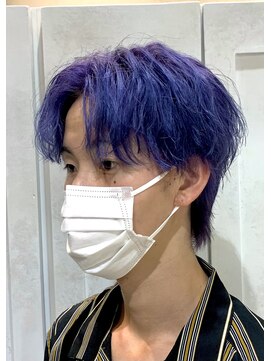 ディーン 名駅店(DEAN) ブリーチカラー　ダブルカラー　パープルカラー　紫