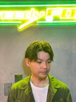 グリーディーフォックス 三軒茶屋(GreedyFOX)&nbsp;波巻き/マッシュパーマ/ウルフ/ハイライト<理容室>三軒茶屋