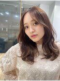 #バレイヤージュ#グレージュカラー#ボブウルフ#ココアベージュ