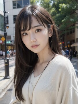 クーエフー 表参道(coo et fuu) シースルーバングこなれミディダークアッシュ