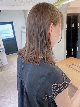 ローレンプラス(LOREN+) 透明感髪質改善ベージュダブルカラーミルクティーグレージュ