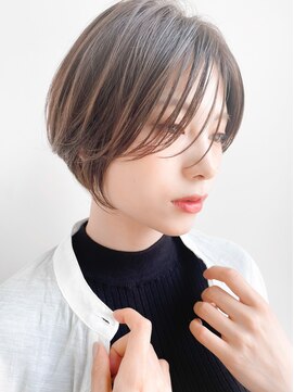 ネイロ 錦糸町(NeiRo) ★前下がりハンサムショートボブパーマ30代40代50代白髪ぼかし