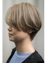 ツムグ 代官山 中目黒(TUMUGU)&nbsp;大人ショートこなれミディウェーブパーマ透明感カラー