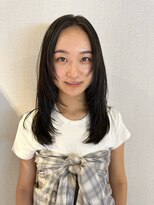 アム(amu)&nbsp;地毛風縮毛矯正/酸性ストレート/レイヤーカット/ロングレイヤー