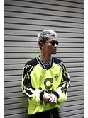 大人男子のブリーチカラー