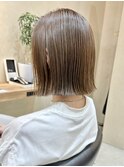 横浜タッセルボブ切りっぱなしボブ外ハネボブ長めボブレイヤー