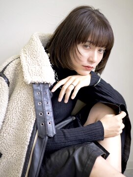 セロ 東辻井店(SERO) 【SERO東辻井】顔周りレイヤー_大人ボブ_アースカラー