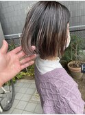 ボブ×ハイライト｜葛西縮毛矯正｜葛西髪質改善葛西白髪ぼかし