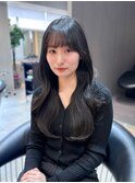 イメチェン外ハネボブ美髪ワイドバングレイヤー髪質改善縮毛矯正