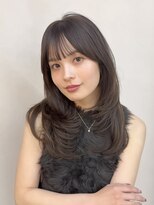 ウェイズトウキョウ 新宿店(Ways TOKYO)&nbsp;ミディアムレイヤー/ラベンダーグレージュ/前髪/顔周りカット