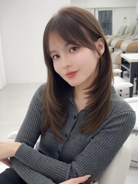 アマトウキョウスマートサロン(AMA TOKYO×Smart Salon) くびれレイヤー/顔まわりカット/レイヤーカット/小顔ヘア