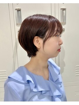 フェイス 石川町 (FACE) 丸みショート×横浜ショートボブ×大人可愛い×チャコールグレー