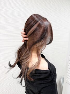 ヒョンミョン ライズバイレボ 取手店(hyon myon/RISE by REVO) インナーカラー/ミルクティー【取手/取手駅】