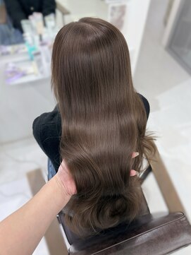 韓国風/レイヤーカット/顔周り/顔まわり/髪質改善/ベージュ