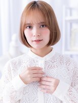 モッズヘア 上尾西口店(mod's hair)&nbsp;透明感バーガンディ前下がりミニボブレイヤーb上尾20代30代40代