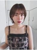 大人かわいいレイヤーショートボブ