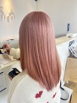 サラ ビューティ サイト 春日(SARA Beauty sight)&nbsp;【松尾が作る】【黒髪卒業】【ブリーチ2回】ピンクベージュ