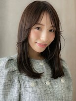 カバーヘア イヴ 戸頭店(COVER HAIR EVE)&nbsp;カーテンバング艶感ストレートレイヤーロング319Z戸頭30代40代