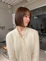 ホヌン 茅ヶ崎(Honnun)&nbsp;【艶髪】シースルーバング×ミニボブ/茅ヶ崎
