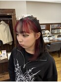 インナーカラー×レッド