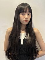 アビー 福岡天神(ABBEY) ロングヘアレイヤーカット前髪カット髪質改善トリートメント
