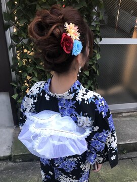 フラワー(Flower) 浴衣ヘアスタイル♪