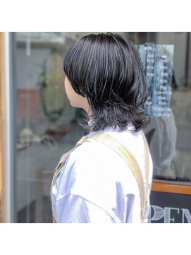 ザ サロン ヤマモト(the salon yamamoto) マッシュウルフ+ブルーアッシュ