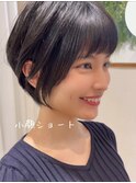 黒髪ショート/フェザーバング/ショートボブ