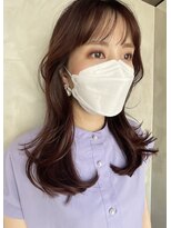 フラッグ ヘアー 天神西通り店(Flag HAIR)&nbsp;くびれヘア　暖色カラー　韓国ヘア