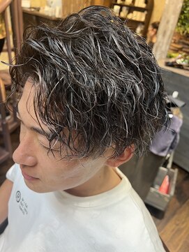 ヘアー クリエイト カルバリ(HAIR CREATE Calbari) ツイスパ×アッシュグレーハイライト