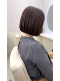 ボブ/黒髪/グレー/韓国ボブ/髪質改善[鹿児島中央駅]