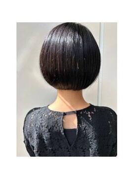 スタイル 横浜(STYLE) くびレイヤーエモージュ前髪マチルダボブ秋マロンクベージュ横浜