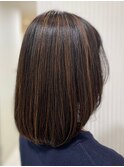白髪ぼかし大人ショート大人ボブ30代40代50代60代天王寺駅