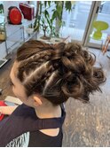 お祭りヘアアレンジ
