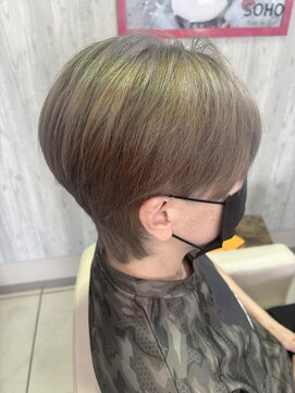 ソーホーニューヨークヘアサロン(SOHO new york Hair salon) 白髪ぼかしカラー　グレージュ